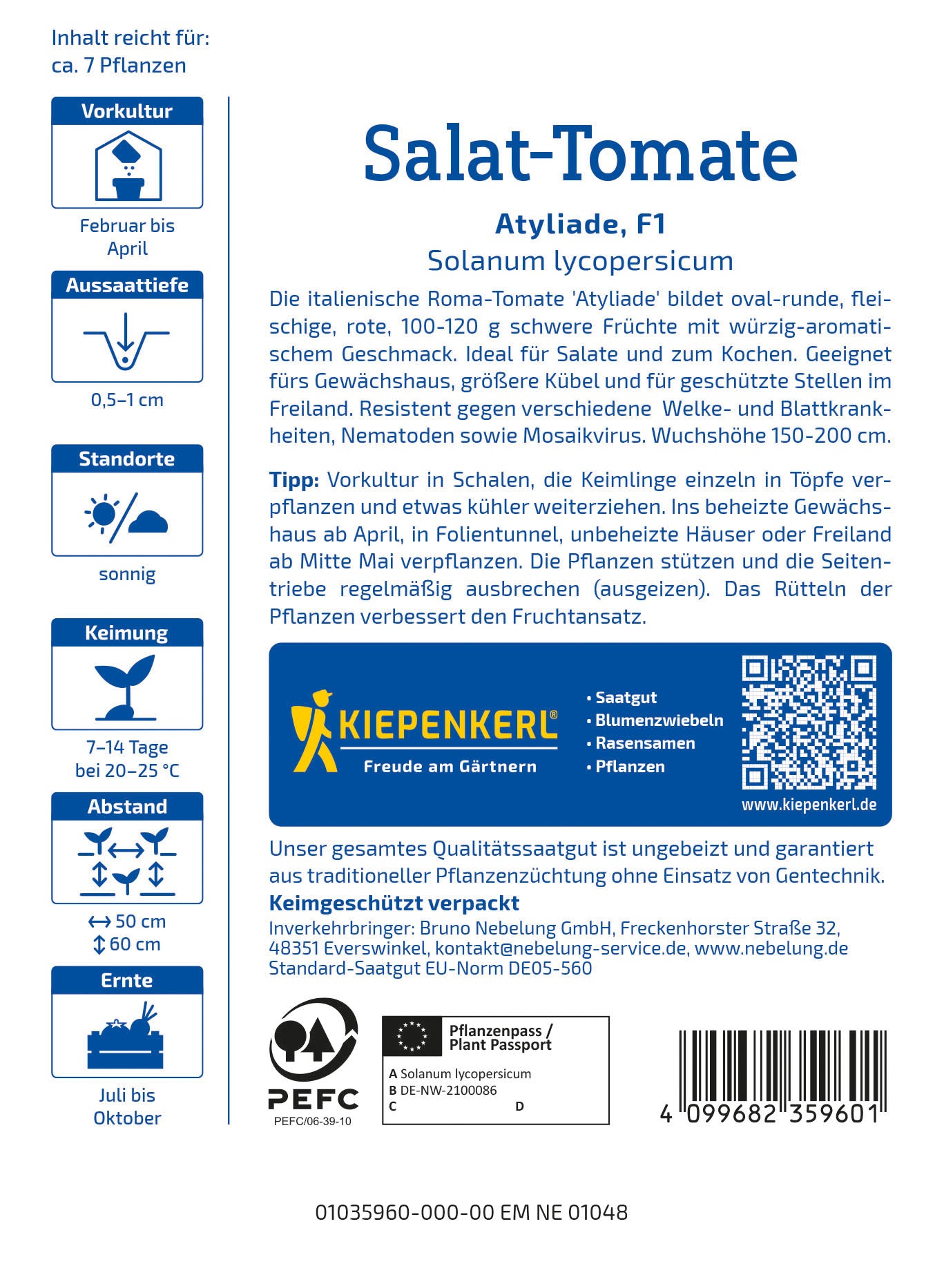  Salat-Tomate Atyliade F1