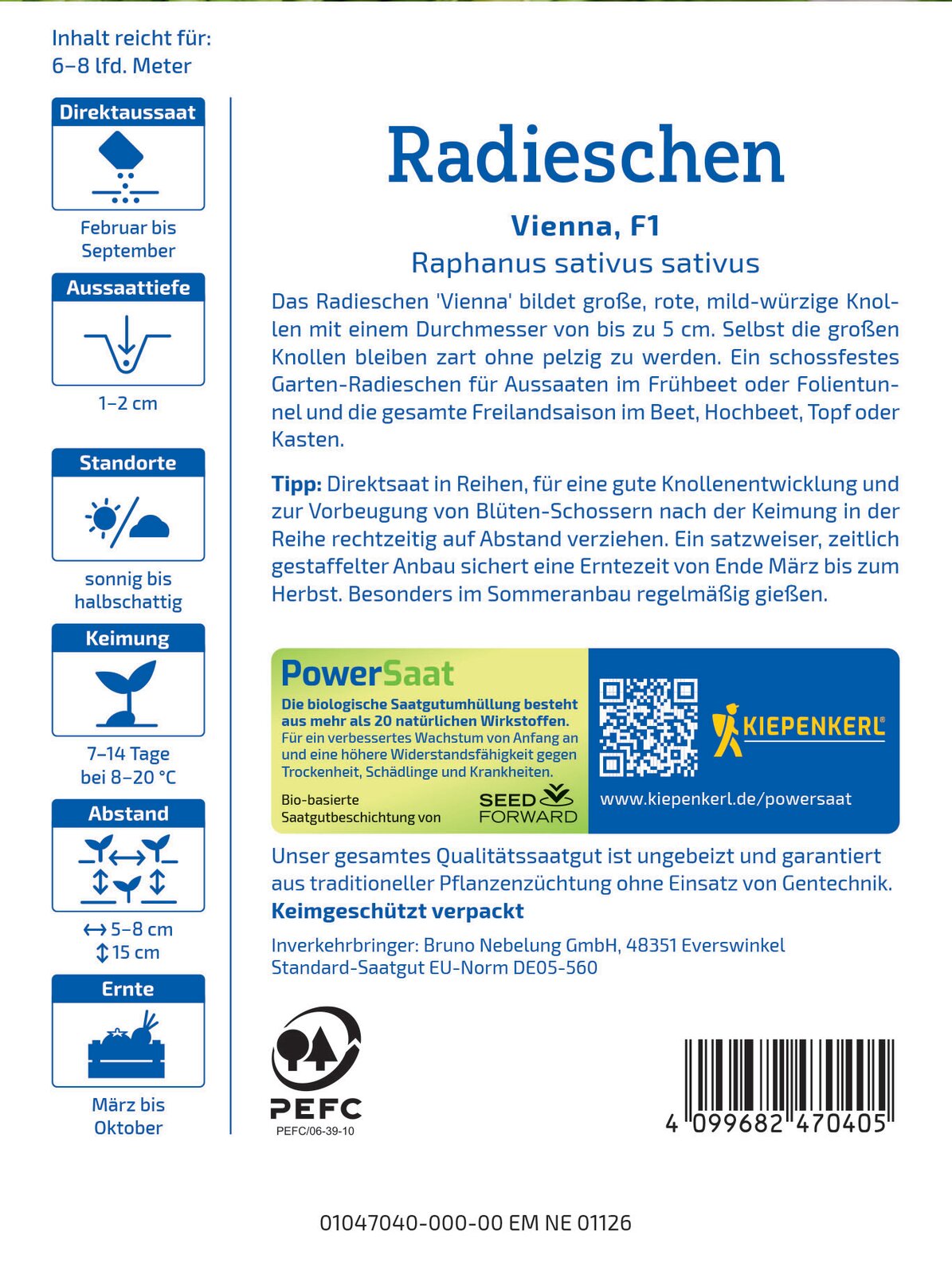  Radieschen Vienna F1 (PowerSaat)