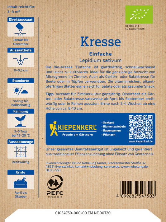  BIO Kresse Einfache (30 G)