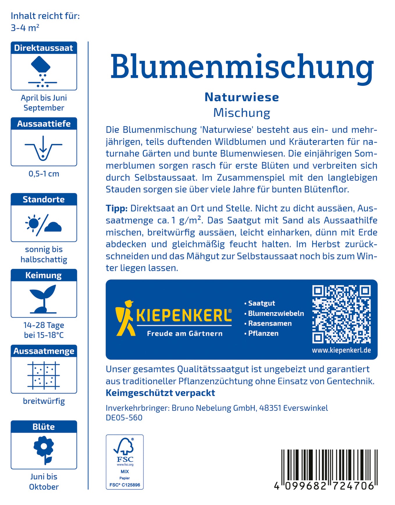  Blumen-Mischung Naturwiese