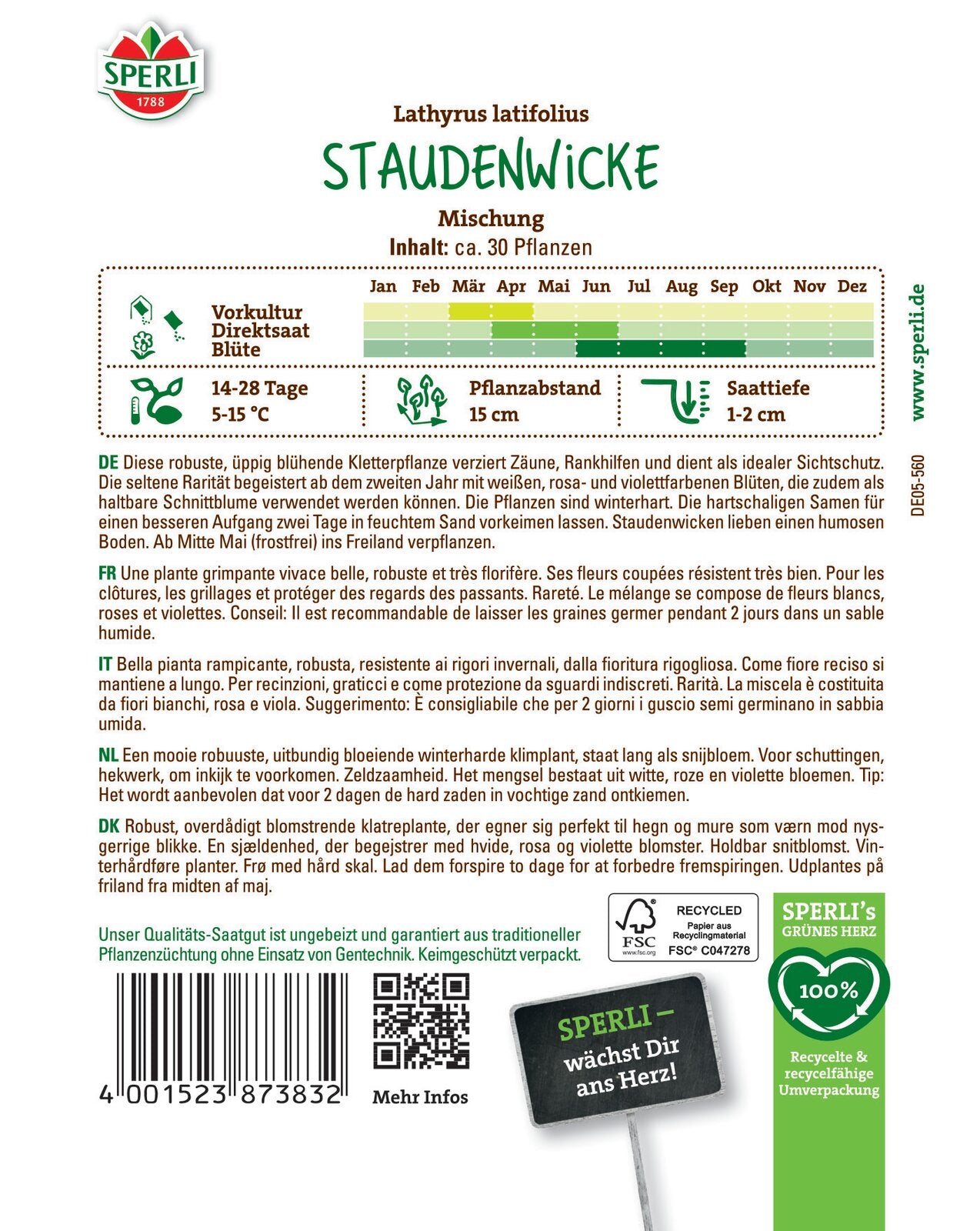  Staudenwicke Mischung